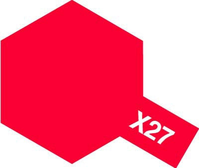 Tamiya Acrylic Paint Mini X-27 Clear Red