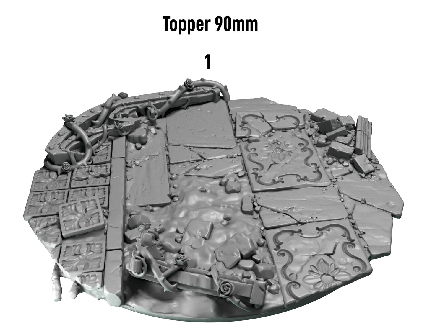 Crimson Lords - 90mm Base Topper