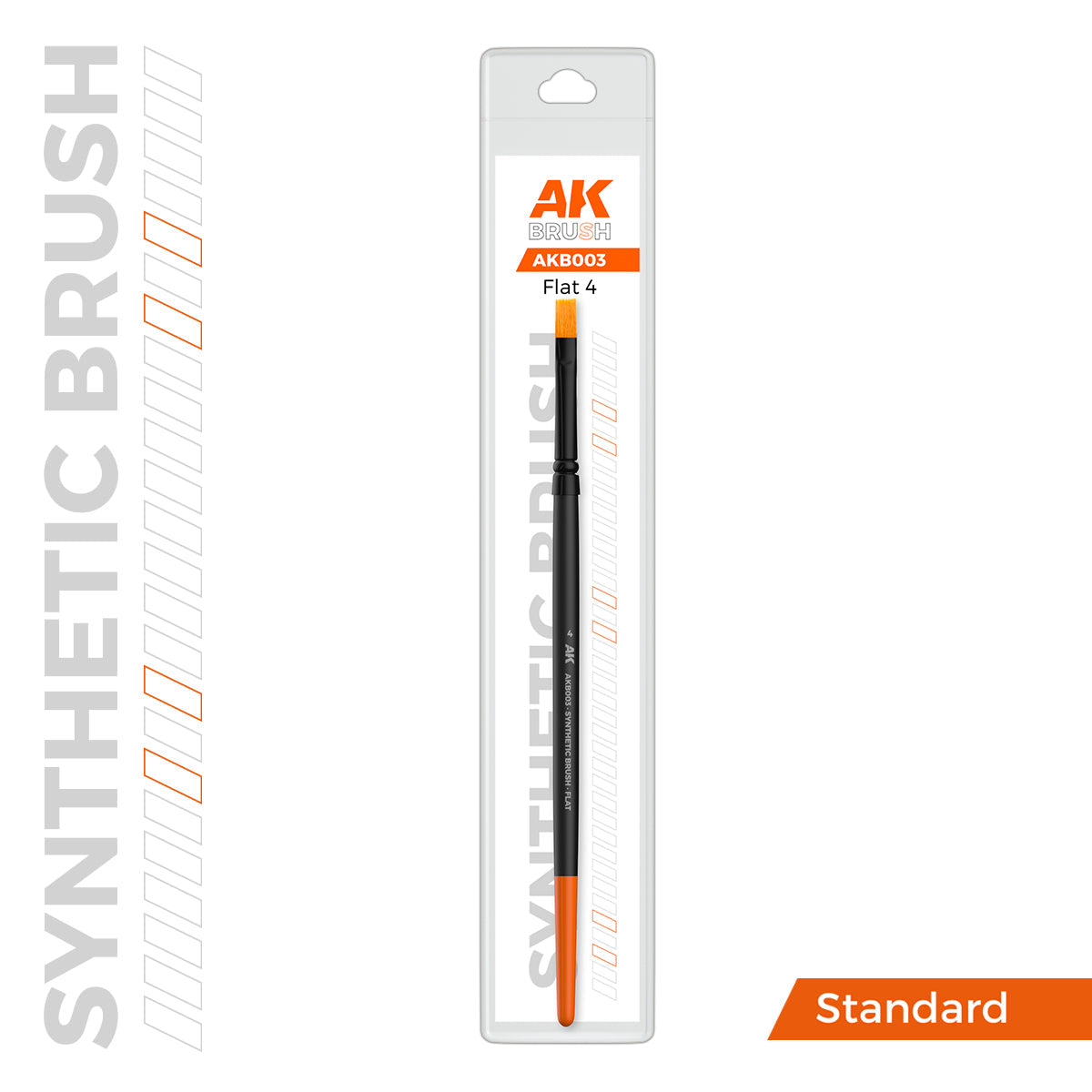 AK Interactive SYNTHETIC BRUSH - FLAT 4
