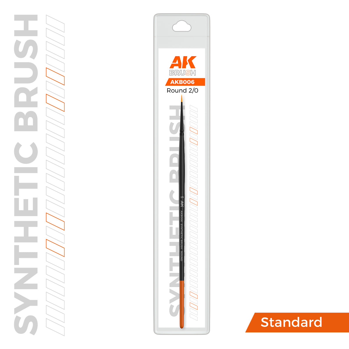 AK Interactive SYNTHETIC BRUSH - ROUND 2/0
