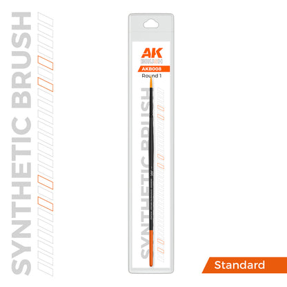AK Interactive SYNTHETIC BRUSH - ROUND 1