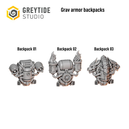Anvil Wardens - Grav Armour Backpacks