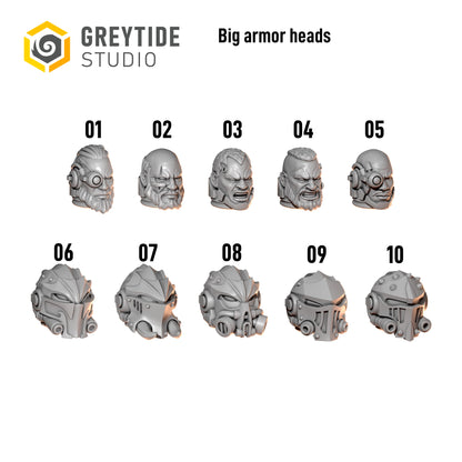 Anvil Wardens - Big Armour - Heads
