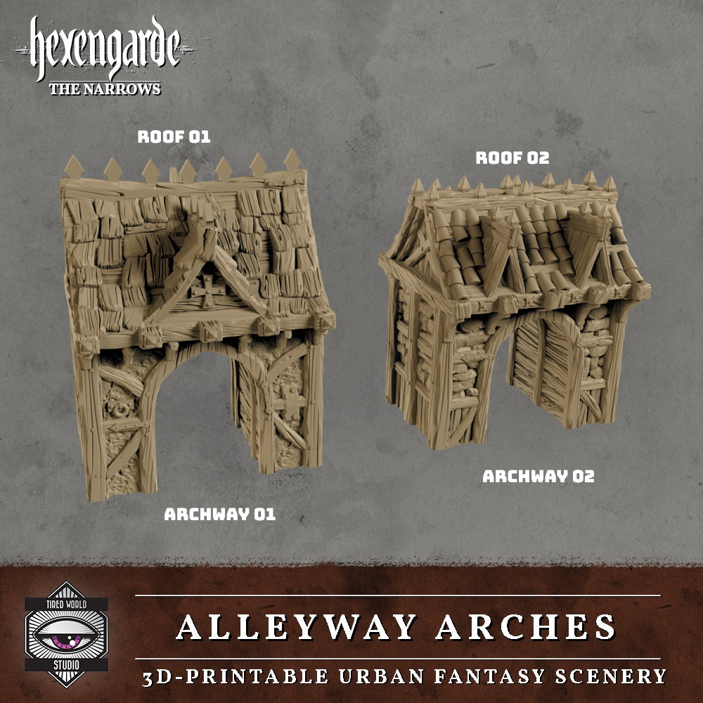 Alleyway Arches - Hexengarde The Narrows