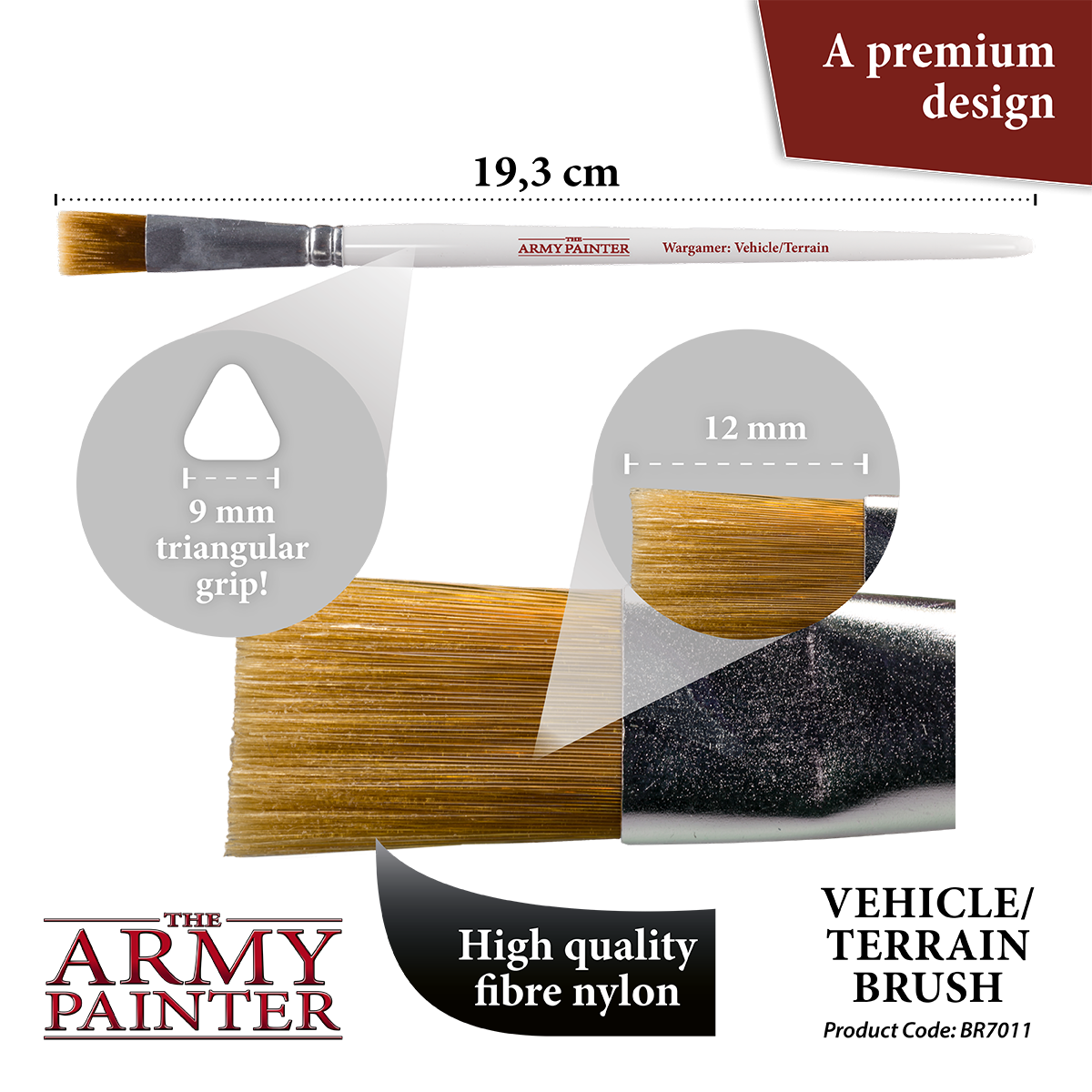 Army Painter Wargamer Brush - Vehicle/Terrain