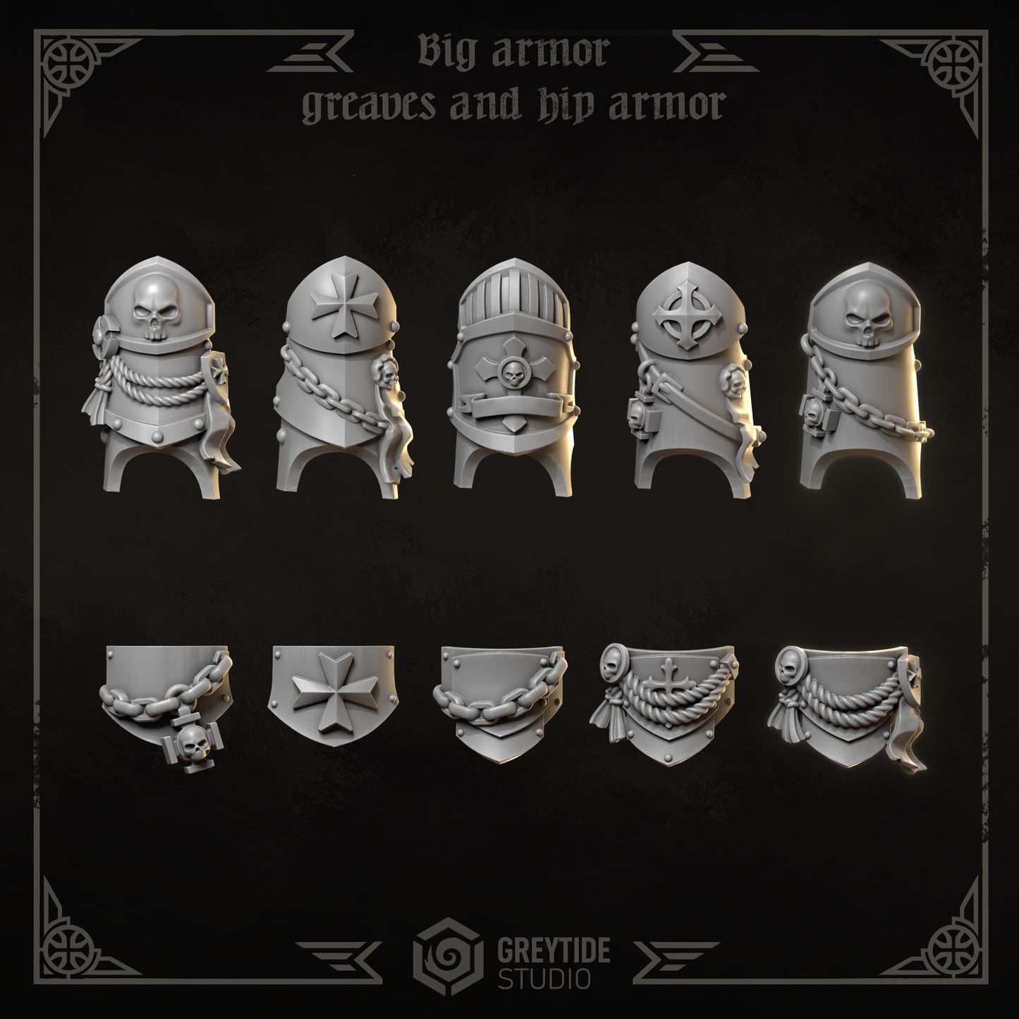Eternal Crusaders - Big Armour Greaves and Hip Plates