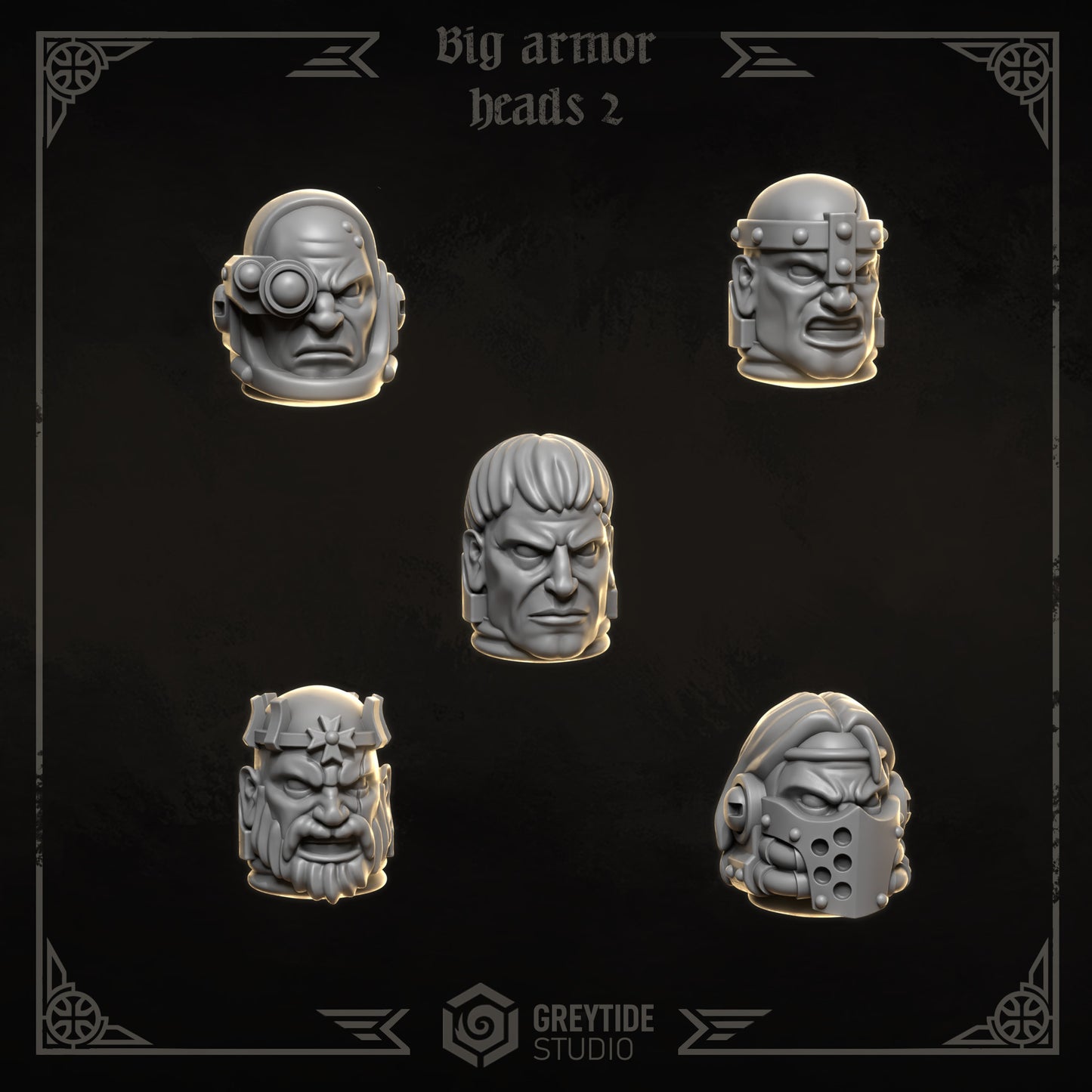 Eternal Crusaders - Big Armour Heads