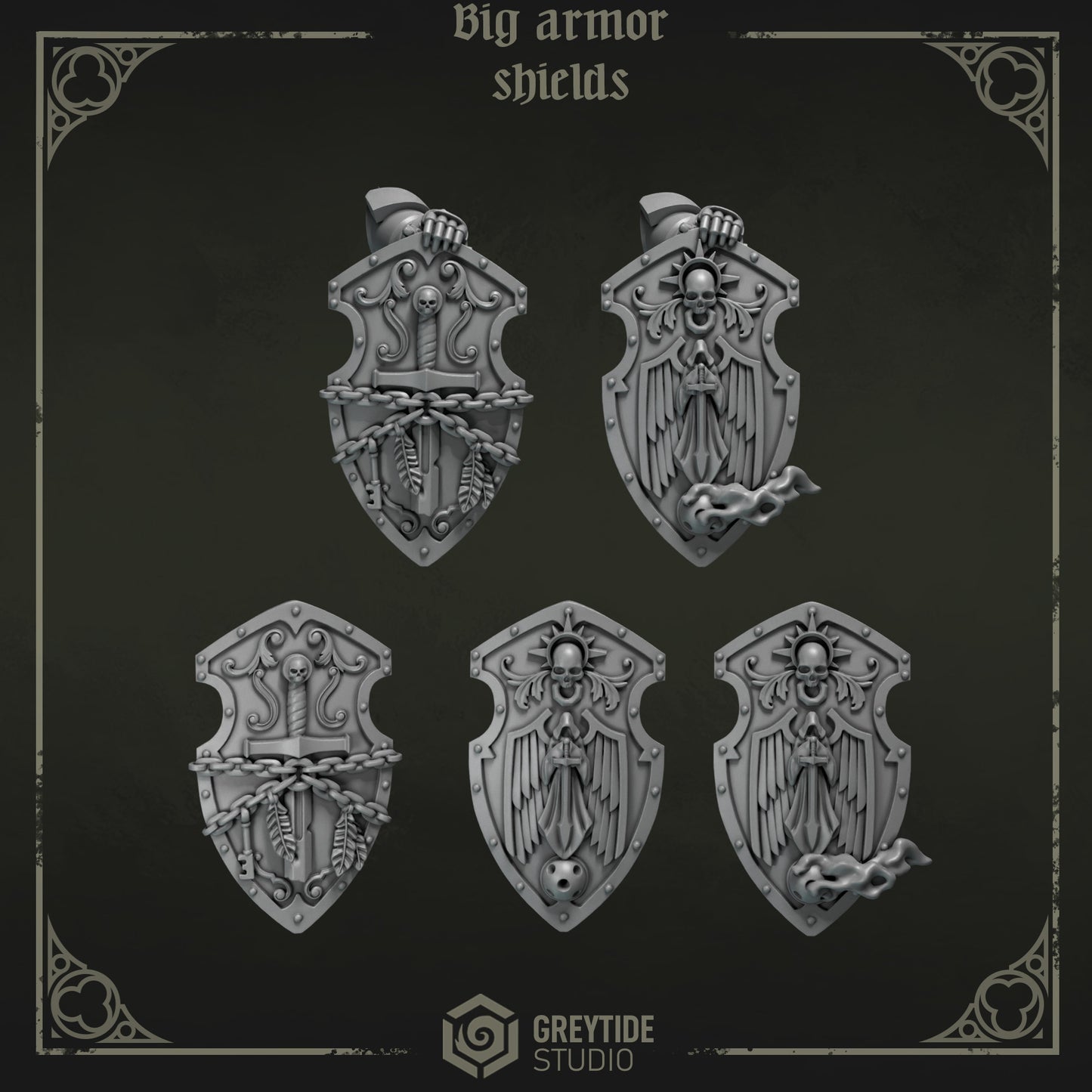 Eternal Pilgrims - Big Armour Shields