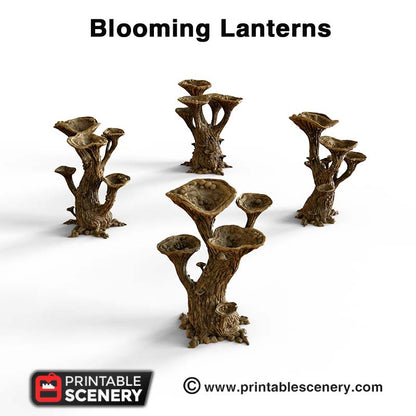 Blooming Lantern Trees - Giant Mushrooms