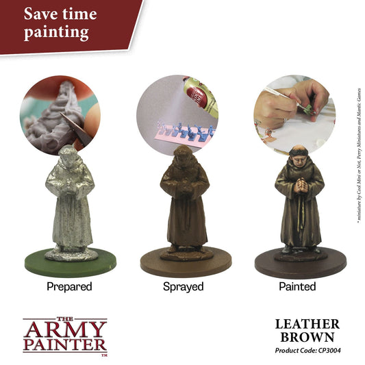 Army Painter Colour Primer - Leather Brown (400ml)