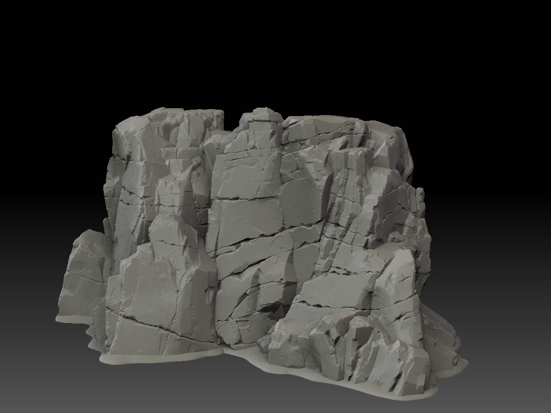 Stone Trove Cliff Wall Curved Reverse