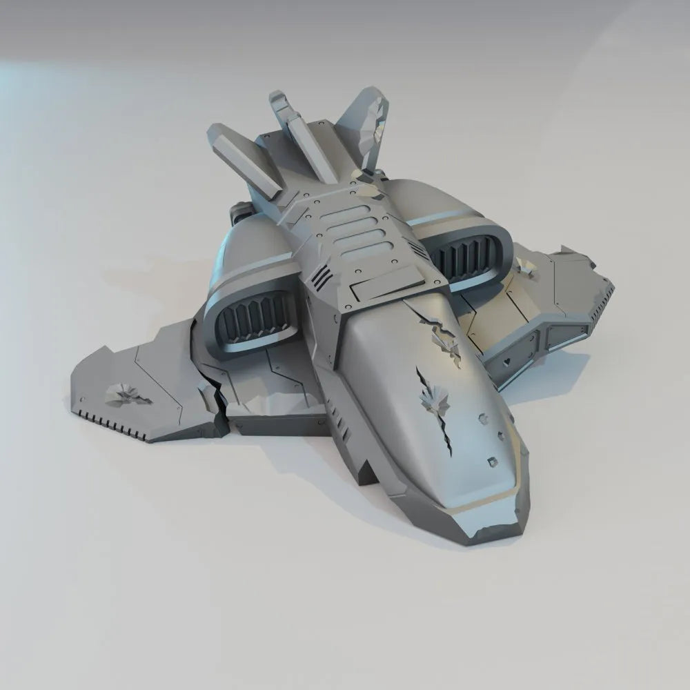 Crashed Fighter - Spaceship Graveyard - Lost Colony