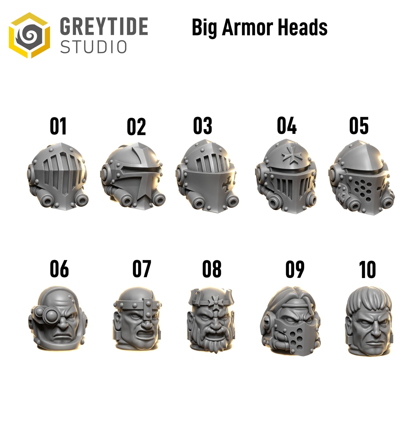Eternal Crusaders - Big Armour Heads