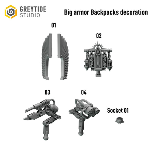 Eternal Pilgrims - Big Armour Backpack Decorations
