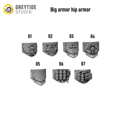 Eternal Pilgrims - Big Armour Greaves and Hip Plates