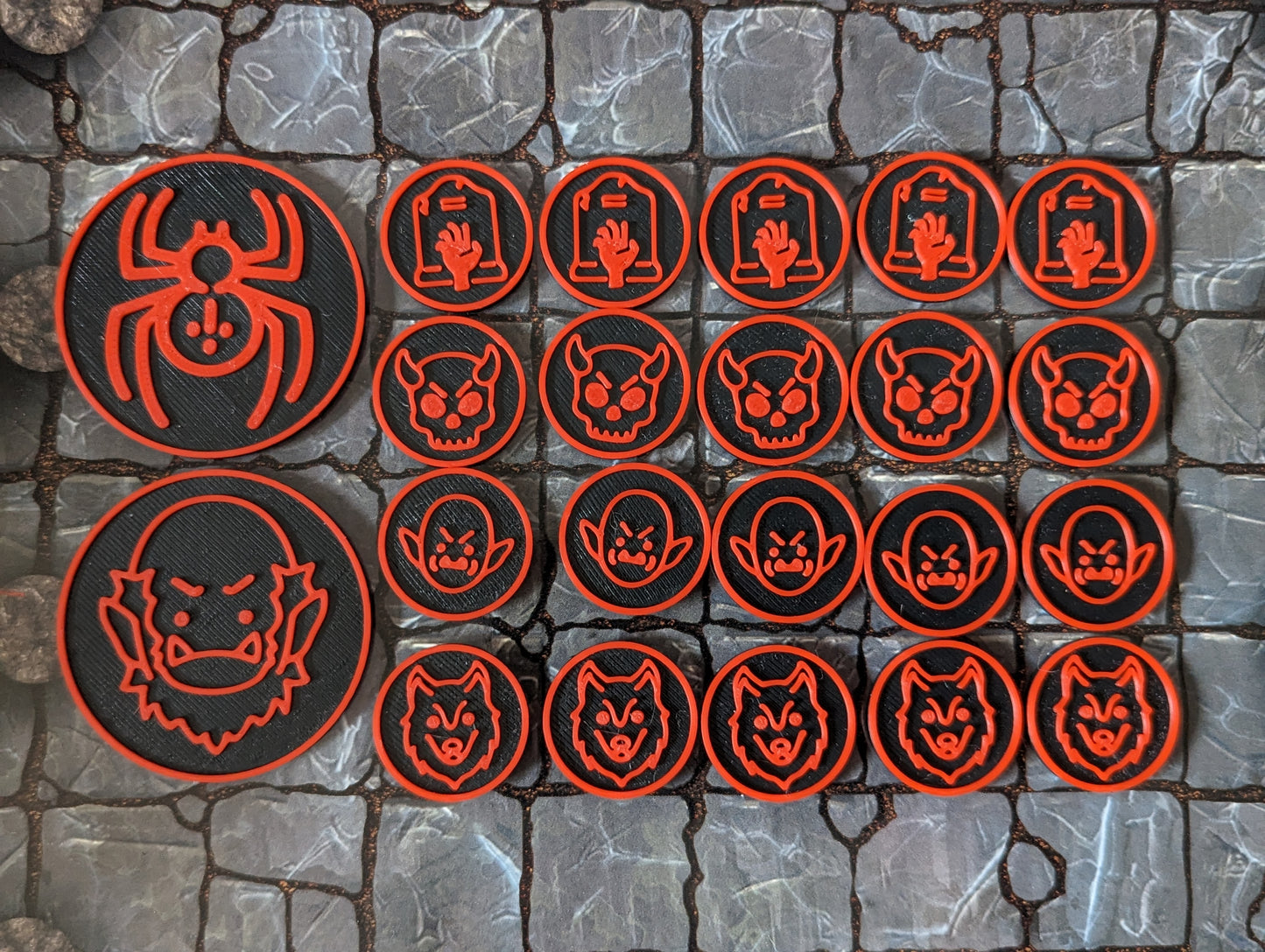 D&D Monster Tokens Full Set