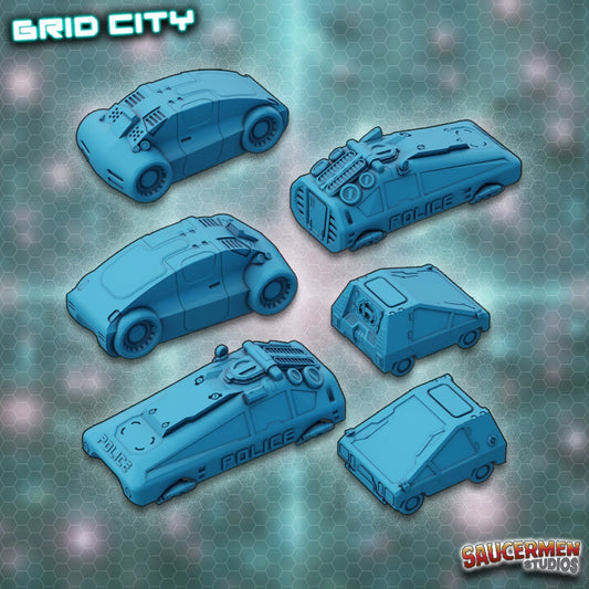 Vehicles - Cyberpunk - Grid City