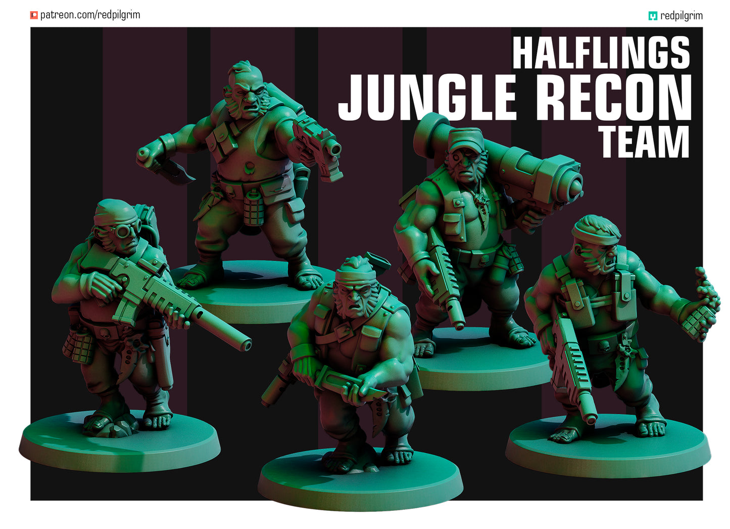 Halfling Jungle Recon Team