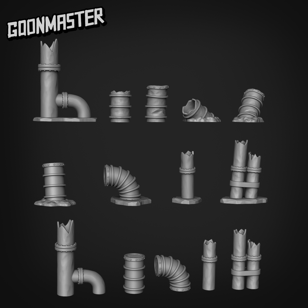 Industrial Pipes - Basing Bits