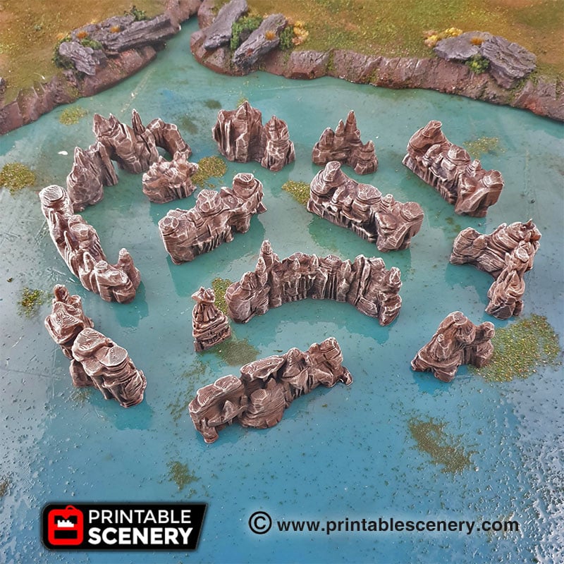 Low Grotto Cavern Stone Walls