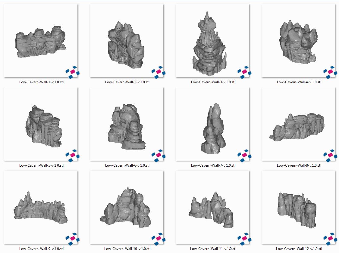 Low Grotto Cavern Stone Walls