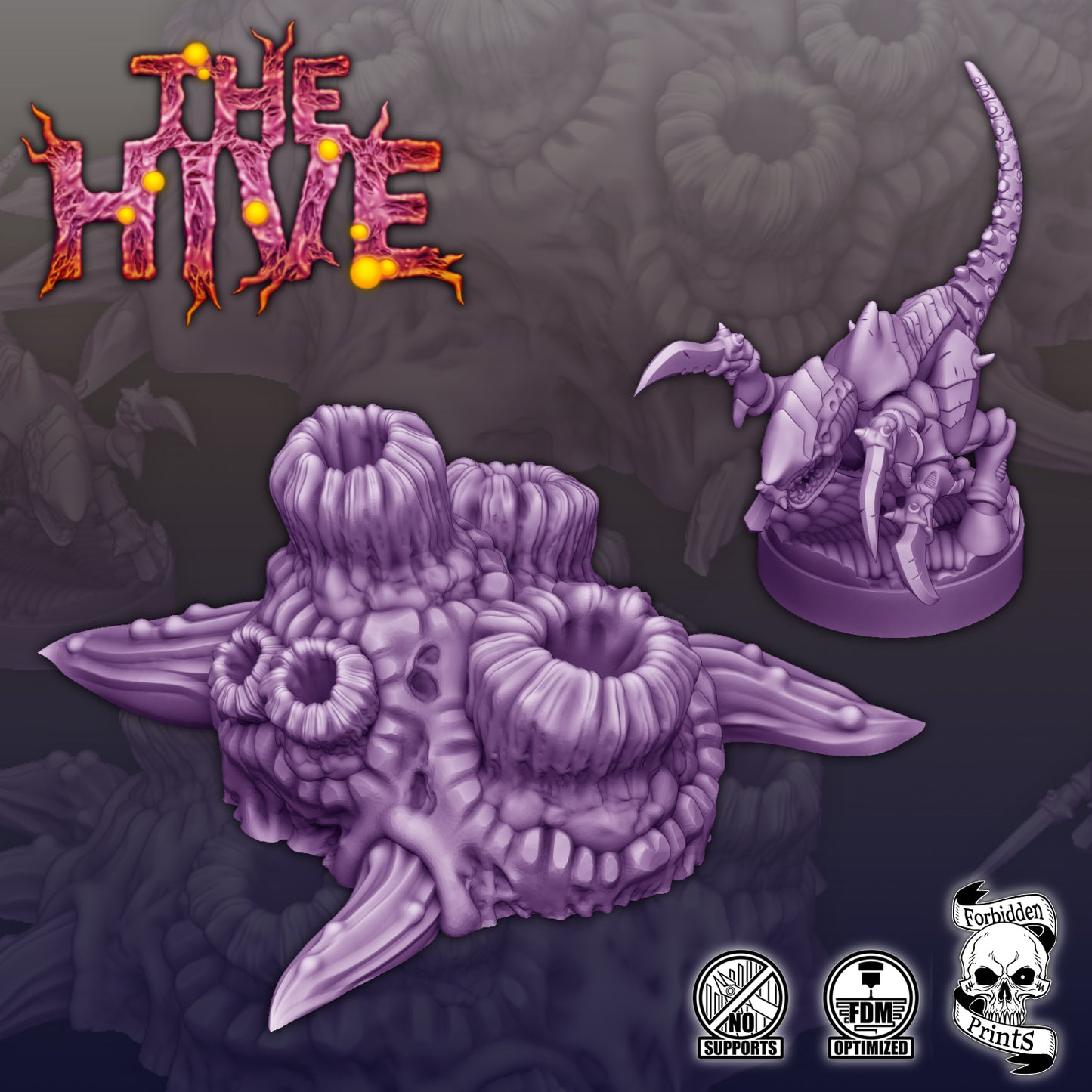 The Hive V2 - Grimdark Xenos Bug Terrain