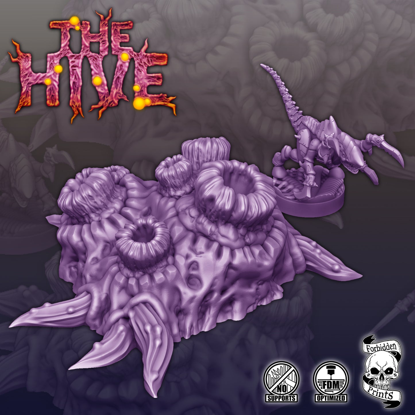 The Hive V2 - Grimdark Xenos Bug Terrain