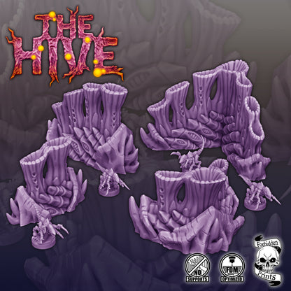 The Hive V2 - Grimdark Xenos Bug Terrain
