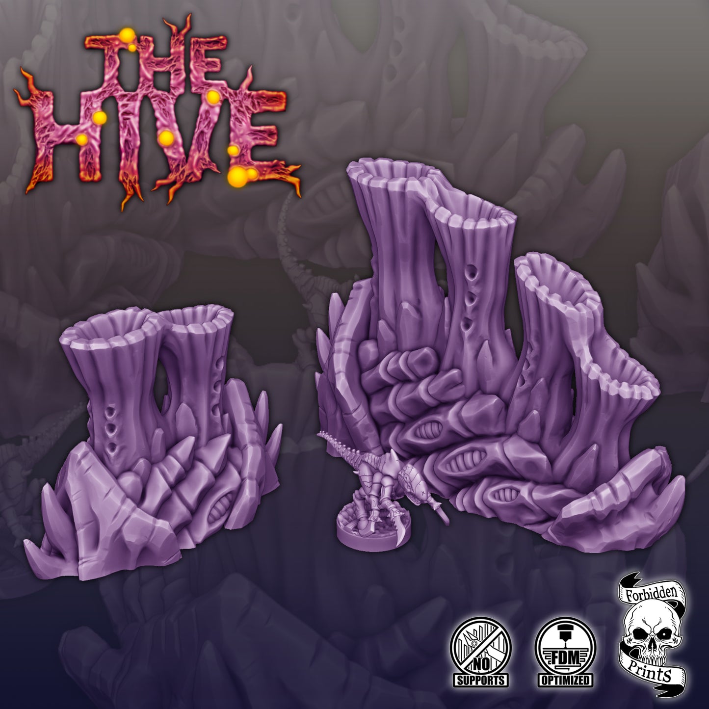 The Hive V2 - Grimdark Xenos Bug Terrain