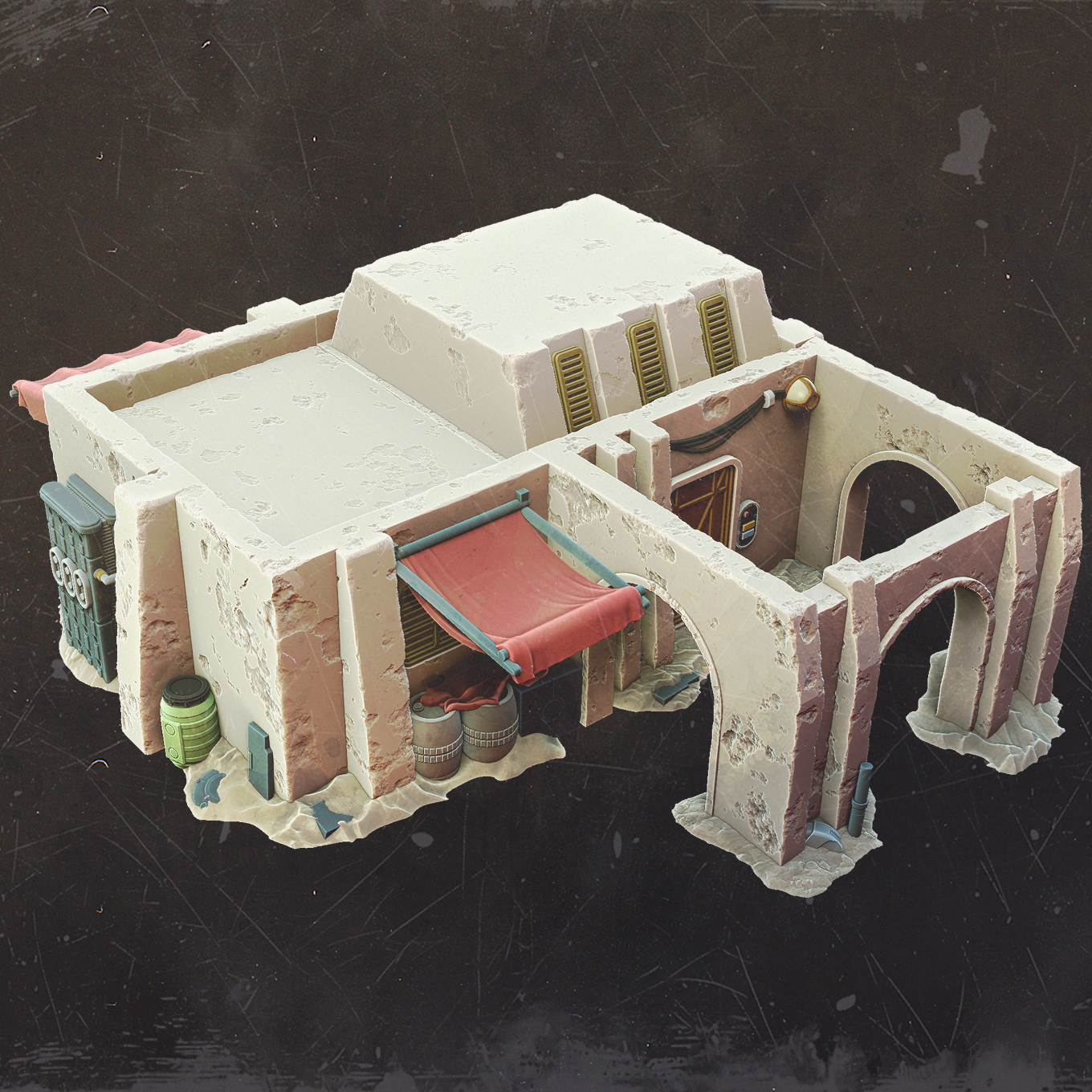 Nilo's Cipher Den - Mos Jemra Desert Spaceport