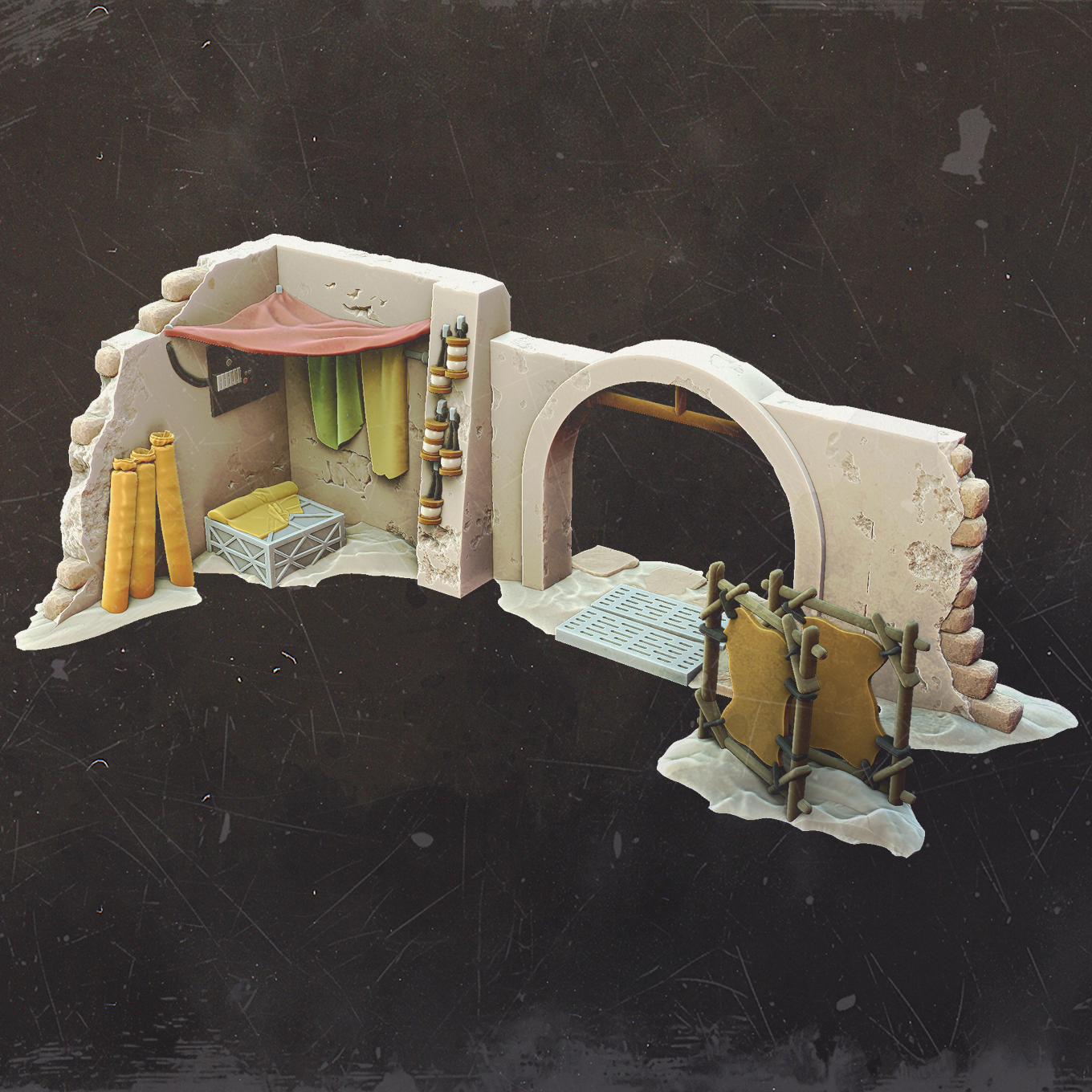 Twin Suns Textiles - Mos Jemra Desert Spaceport