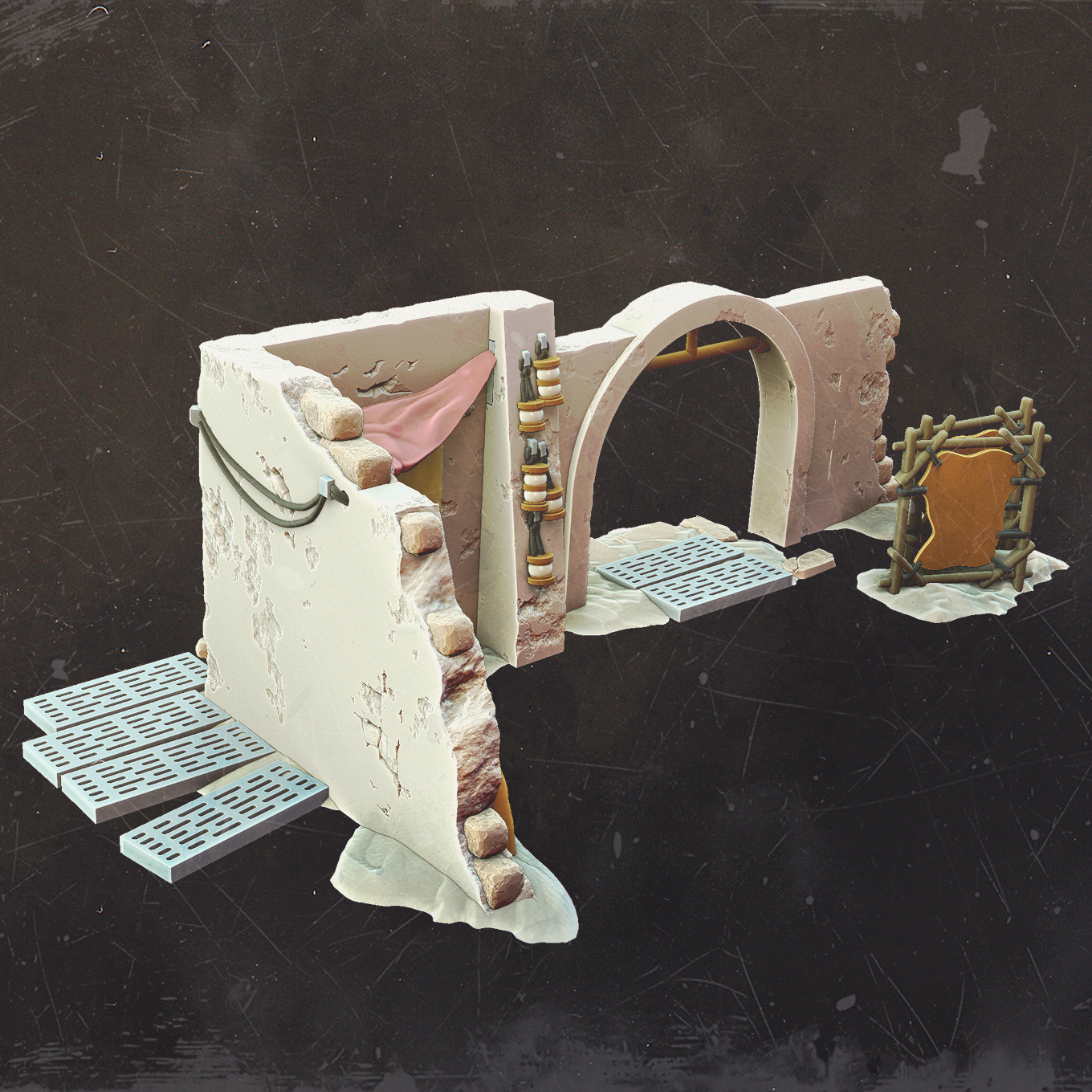 Twin Suns Textiles - Mos Jemra Desert Spaceport