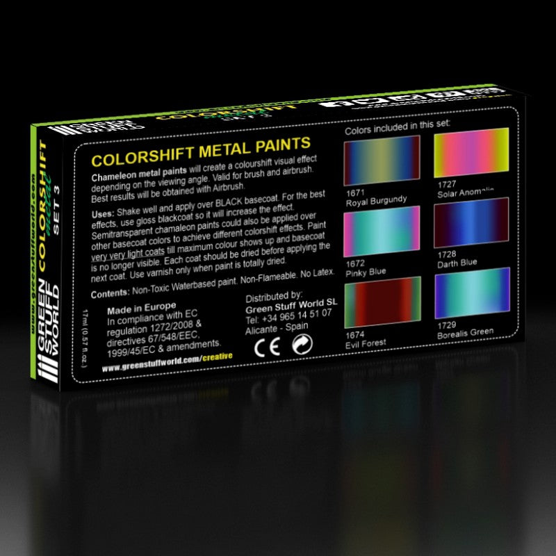Green Stuff World Chameleon Acrylic Paint Set 3