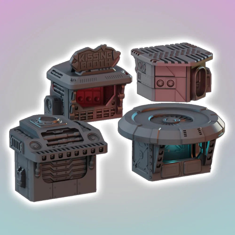 Market Stalls - Cyberpunk - Flatline City