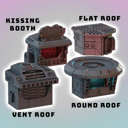 Market Stalls - Cyberpunk - Flatline City