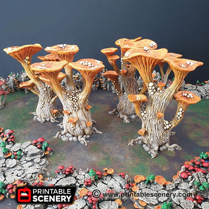 Blooming Lantern Trees - Giant Mushrooms