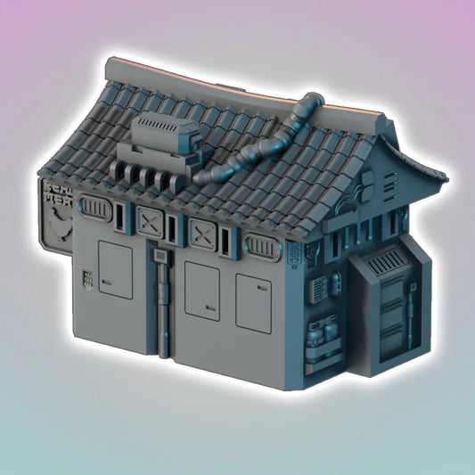 Noodle Bar - Cyberpunk - Flatline City