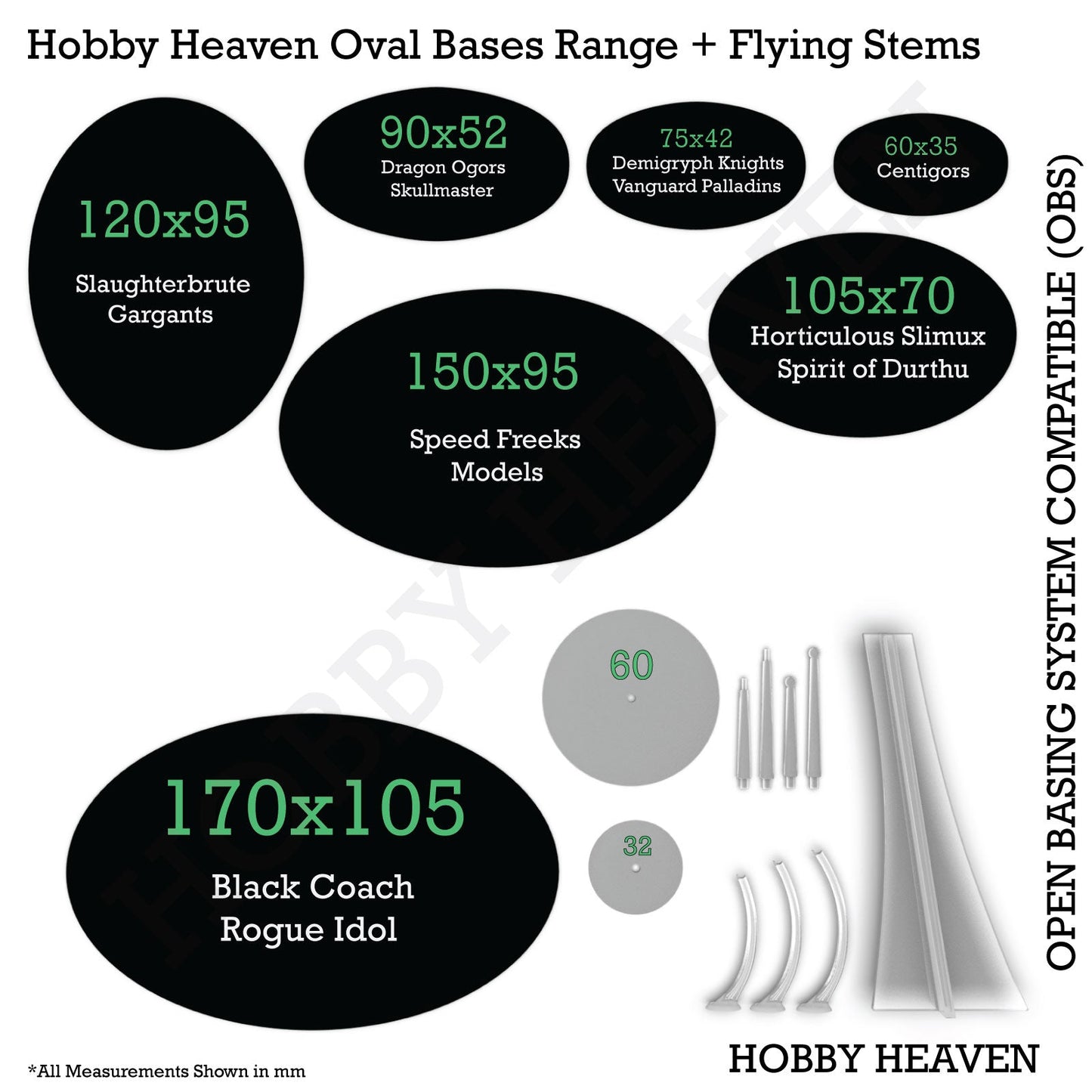 130mm Round Plain Plastic Bases