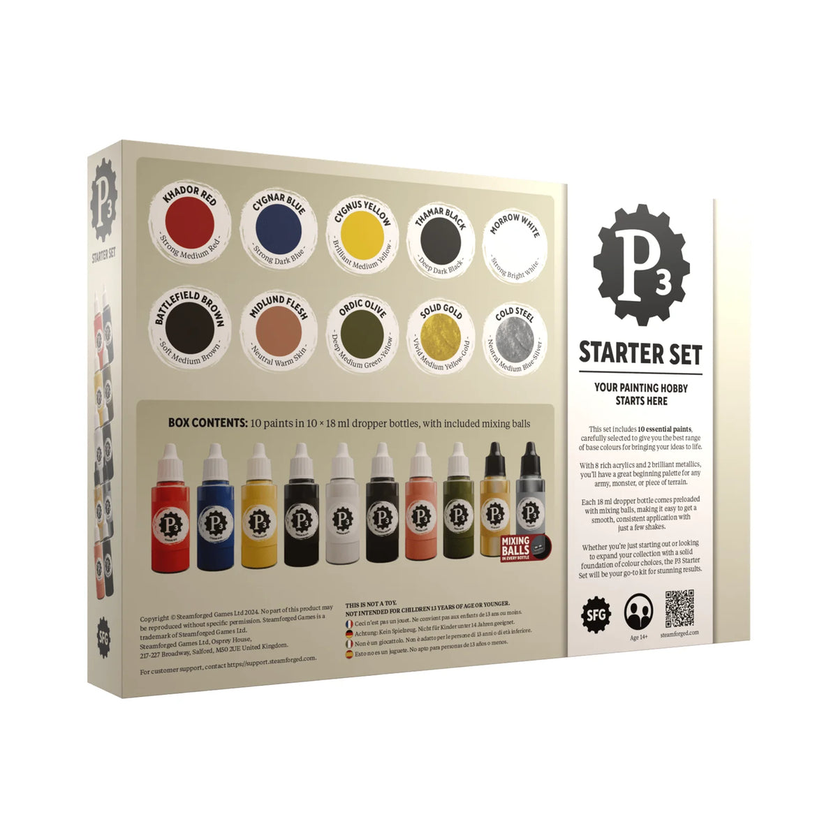 P3 Paints: Starter Set - Dropper Bottle (10 paints)