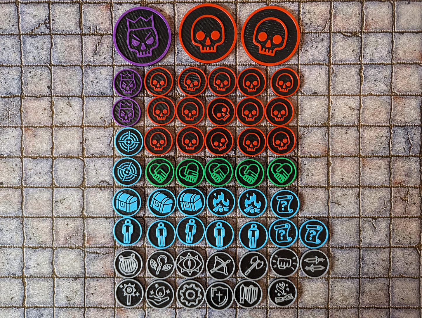 D&D Monster Tokens Full Set