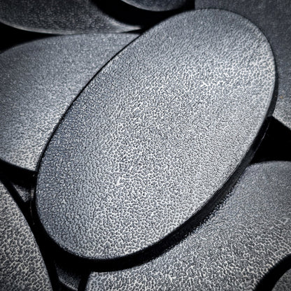 60x35mm Oval Plain Plastic Bases