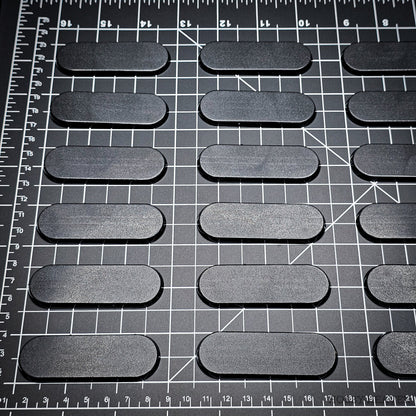 70x25mm Pill Bike Plain Plastic Bases