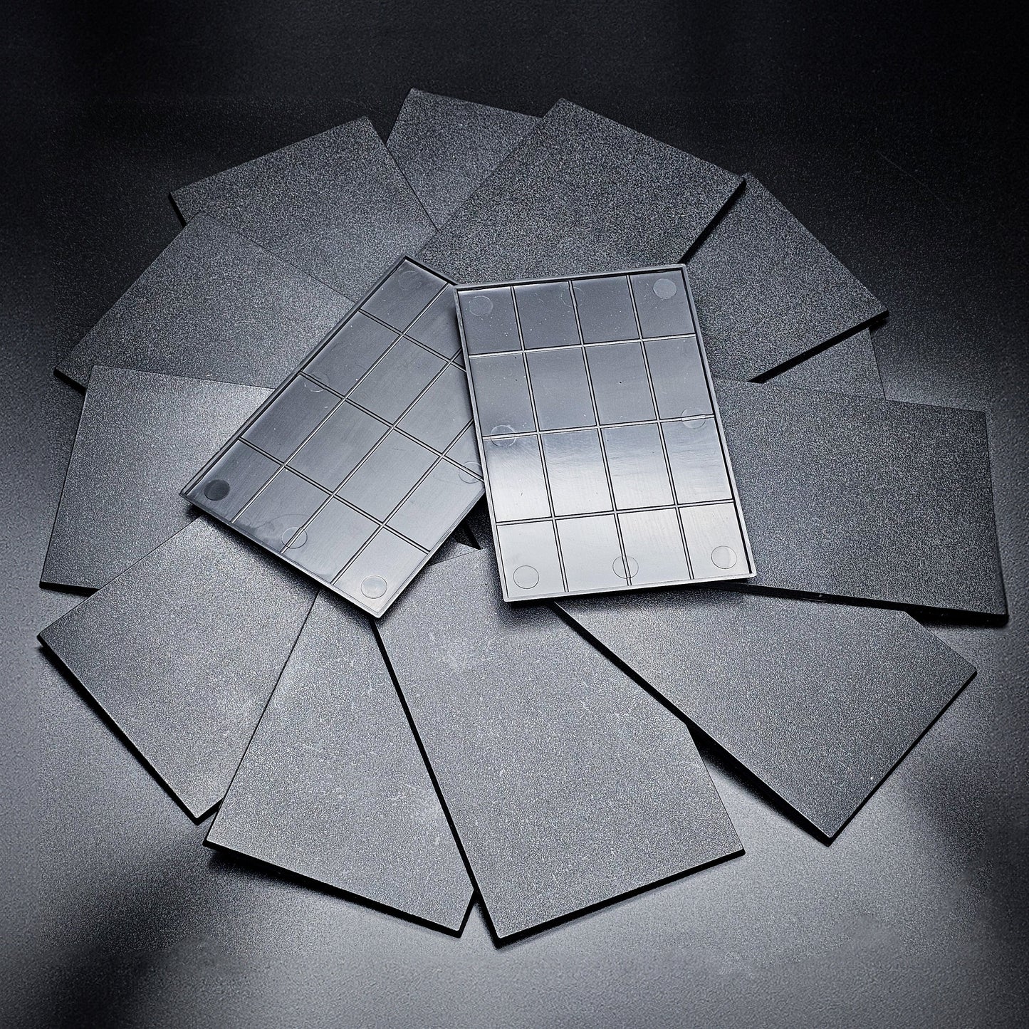 150x100 Rectangular Plain Plastic Bases