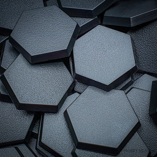 30mm Hexagonal Plain Plastic Bases