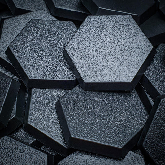 30mm Hexagonal Plain Plastic Bases