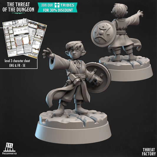 Gnome Cleric - 28mm D&D Miniature
