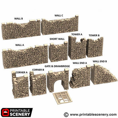 Norman Fort / Castle Walls Ruins