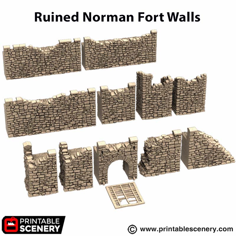 Norman Fort / Castle Walls Ruins