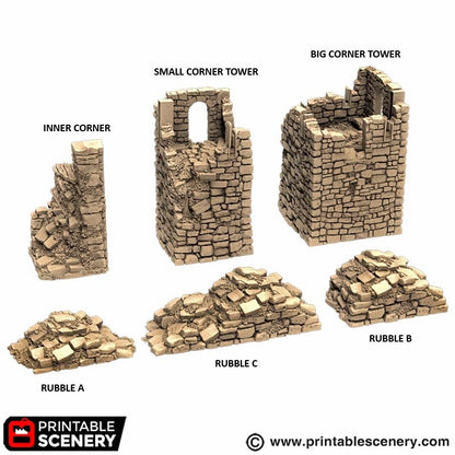 Norman Fort / Castle Walls Ruins