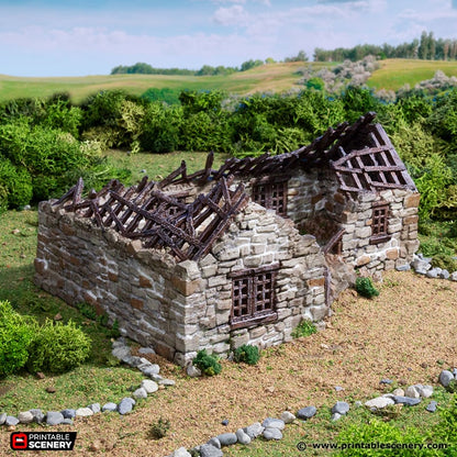 Highland Stone Barn Ruins